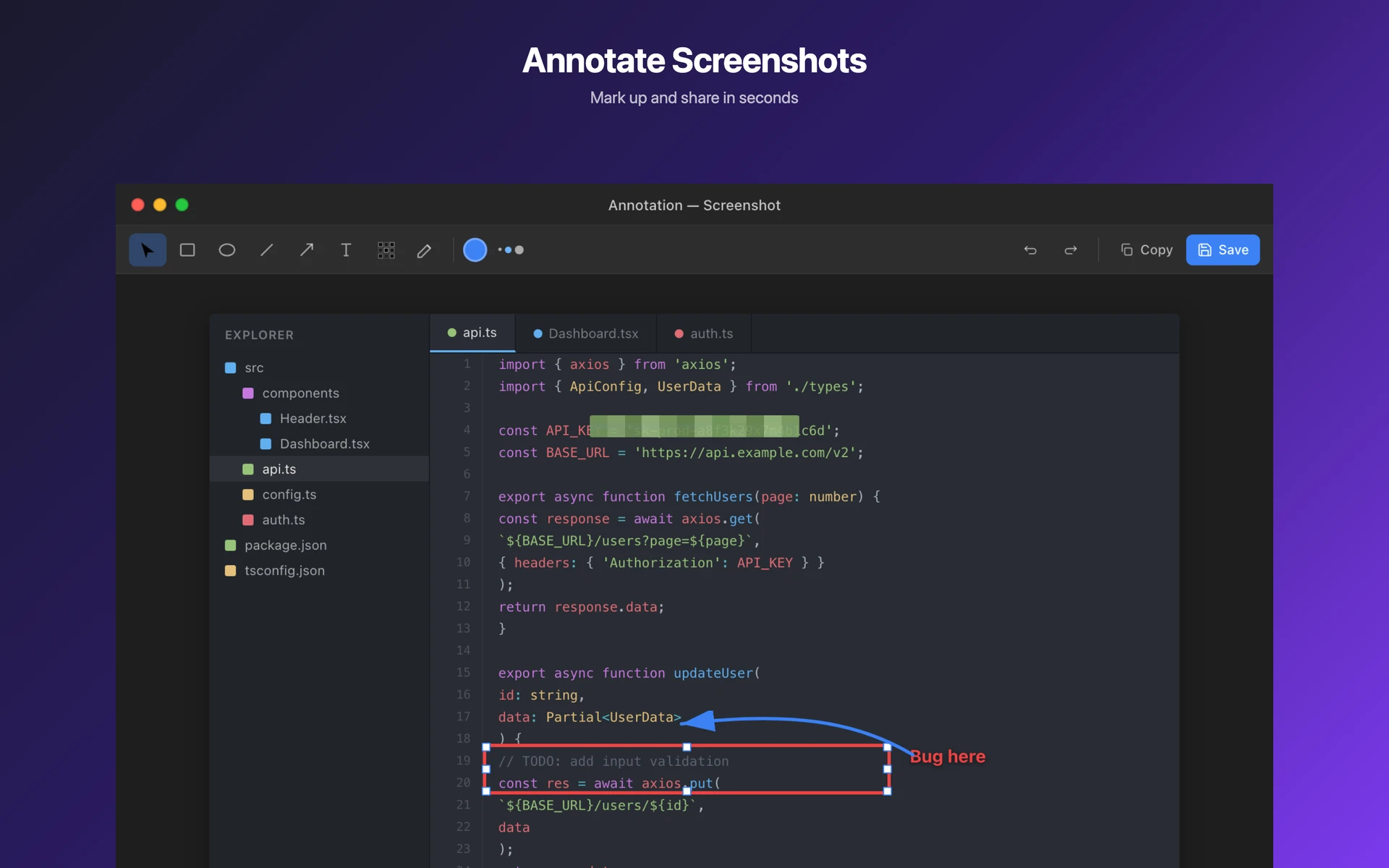Annotate screenshots on macOS