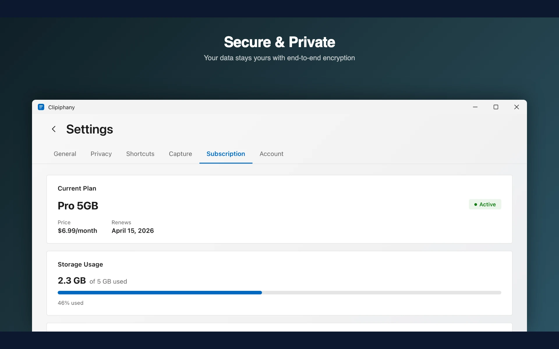 Secure settings on Windows